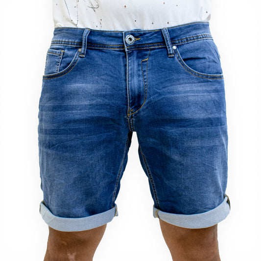 Bermuda jeans Uomo elasticizzati - [bewearitalia]
