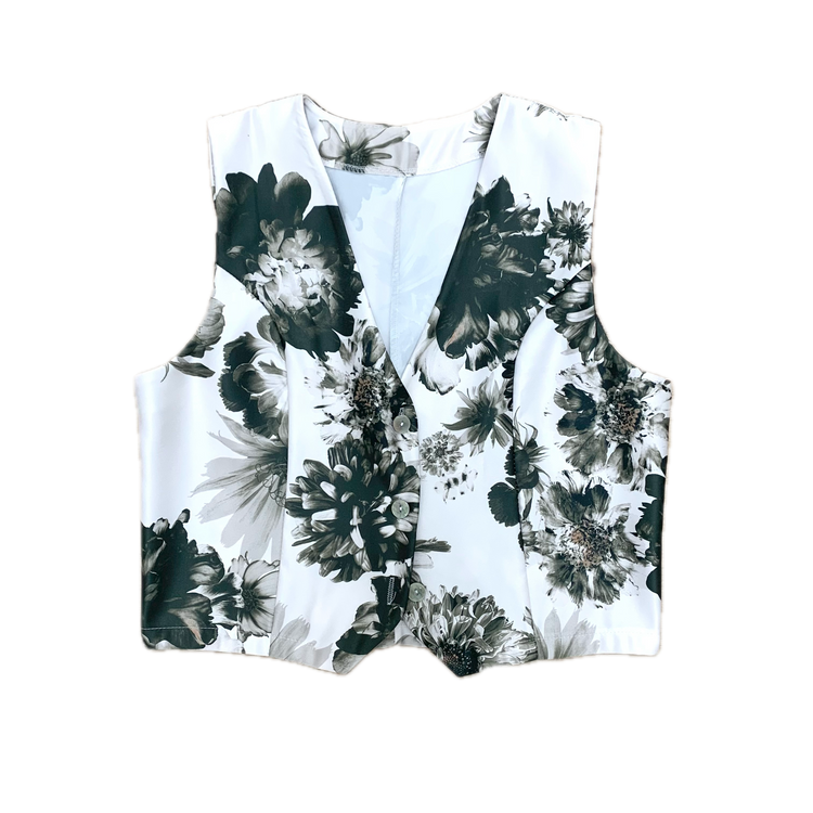 Gilet Donna In Fantasia Floreale - [bewearitalia]