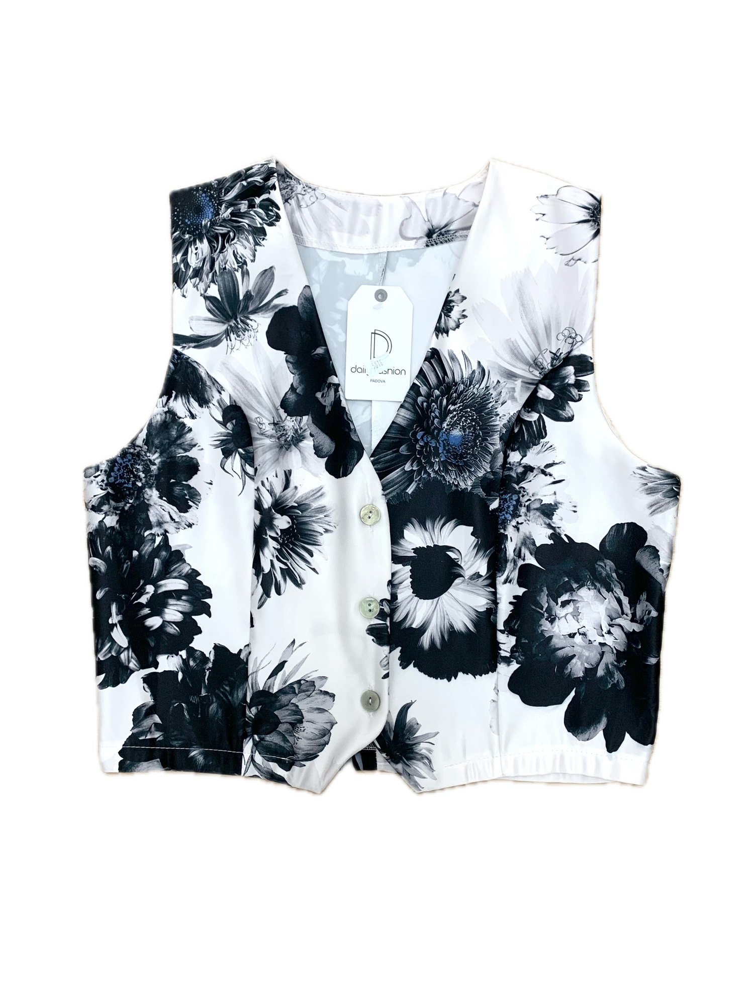 Gilet Donna In Fantasia Floreale - [bewearitalia]