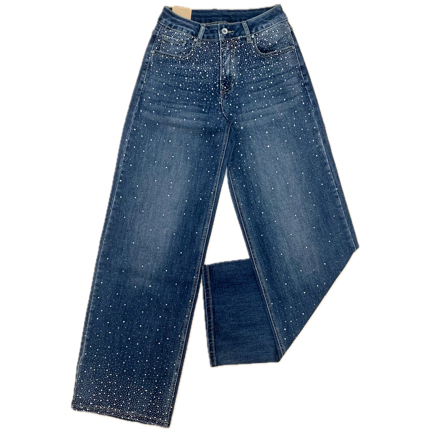 Jeans Donna Con Strass - [bewearitalia]