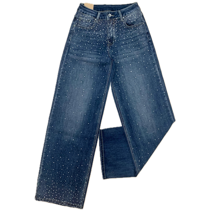 Jeans Donna Con Strass - [bewearitalia]