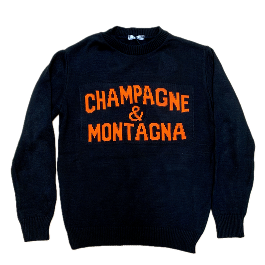 Maglione Uomo "Champagne e Montagna" - [bewearitalia]