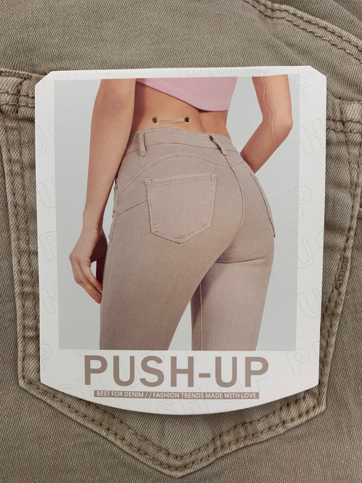 Pantaloni Chinos Donna con tecnologia Push-Up - [bewearitalia]