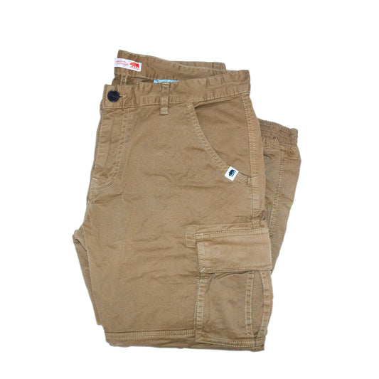 Pantaloni Cargo con polsino Col.Beige - [bewearitalia]